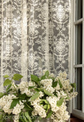 ESTÉE' Fabulously Well Dropped Handmade Ivory and White lace Curtain Sale By the Panel or Custom (Másolat) (Másolat)