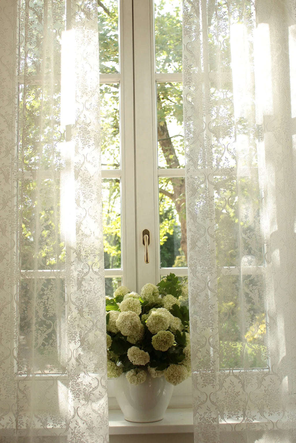 JOSEPHINE' One panel Fine French Embroidered Natural White Ivory/Beige Color Full Lenght  Lace  Curtain Sale By the Panel or Custom (Másolat)